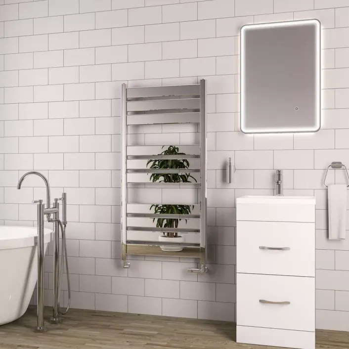 Eastbrook Santero 1200 x 600mm Towel Rail Chrome