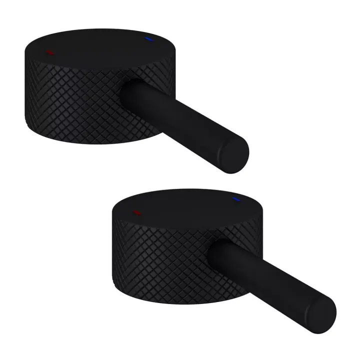 Eastbrook (Single) Meriden Full Knurling Tap Handle for Freestanding Bath Tap Matt Black