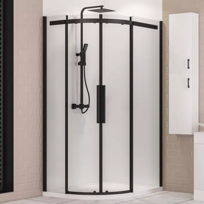 Eastbrook Corniche 2000 900x800mm Right Hand Offset Quadrant Shower Enclosure - Chrome