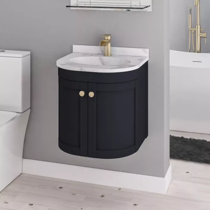 Eastbrook Hardwick 50CM 2 Door Basin Vanity Unit - Anthracite
