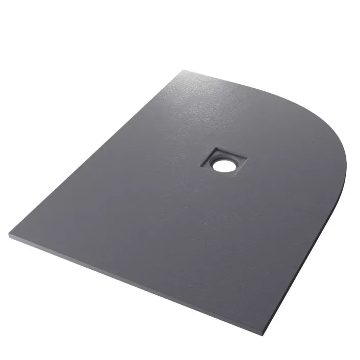 Eastbrook Crossland 1200 x 900mm Right Hand (RH) Offset Quad Shower Tray with Slate Finish - Grey