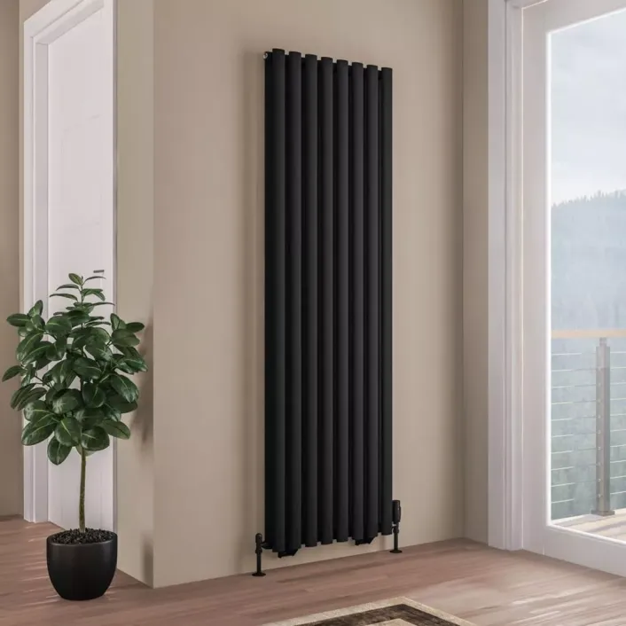 Eastbrook Tunstall Double 1800 x 560 Radiator Matt Black
