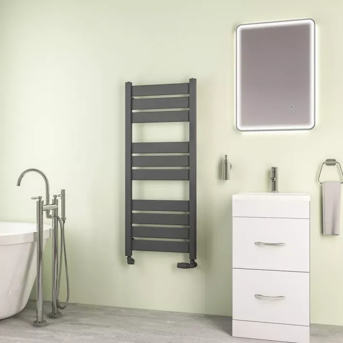 Eastbrook Santero 1200 x 500mm Towel Rail Matt Anthracite
