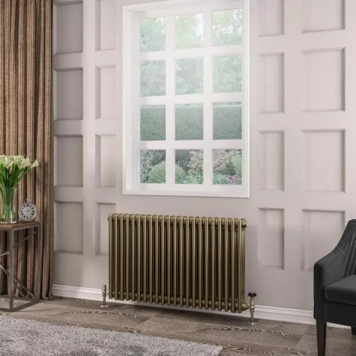 Eastbrook Rivassa 3 Column Radiator 600 x 1010mm Bronze Effect