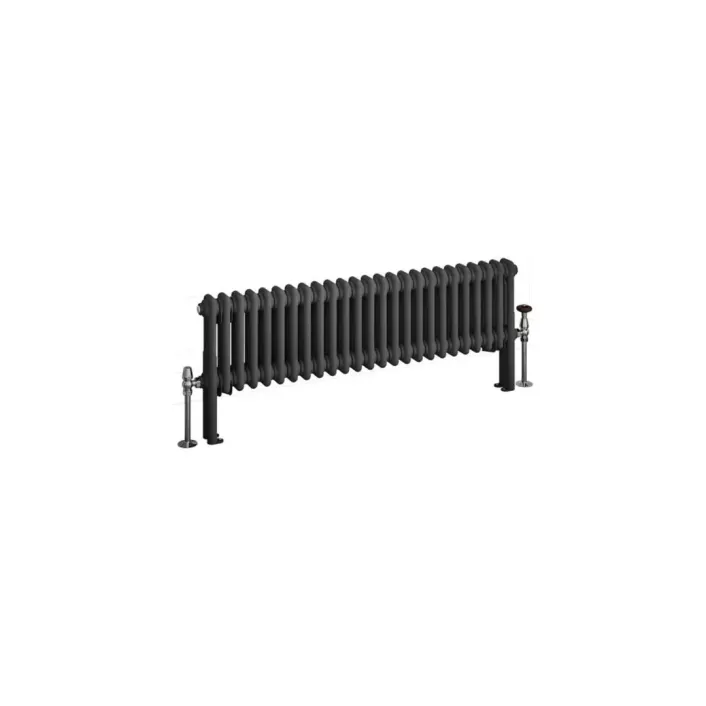 Eastbrook Imperia 2 Column Radiator 300 x 1145mm Matt Anthracite