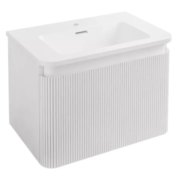 Eastbrook Belice Fluted 60 Wall Hung Unit - High Gloss White