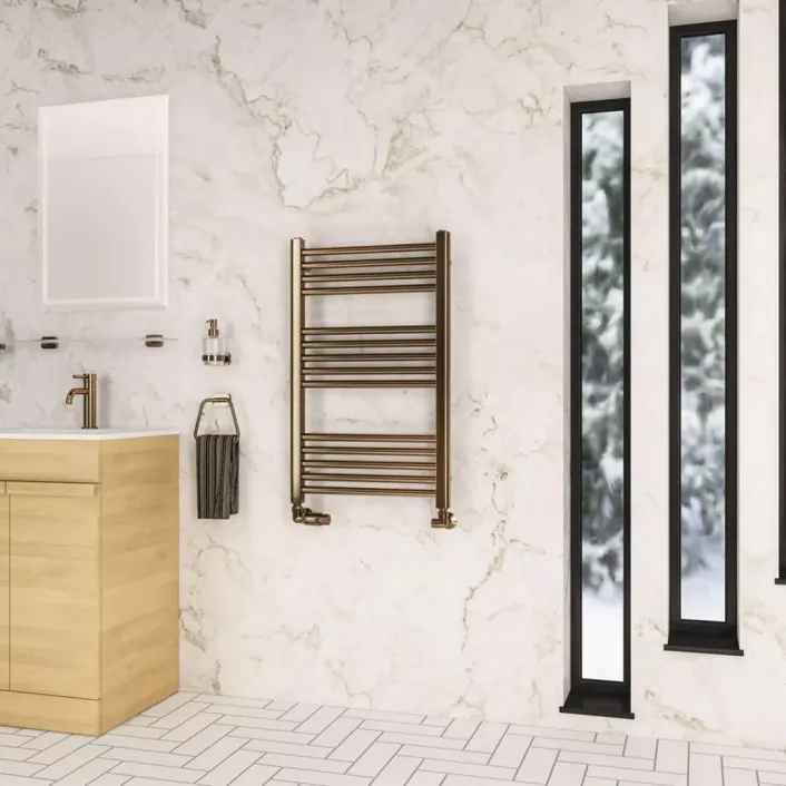Eastbrook Wendover Straight Multirail 800 x 500 Brushed Bronze