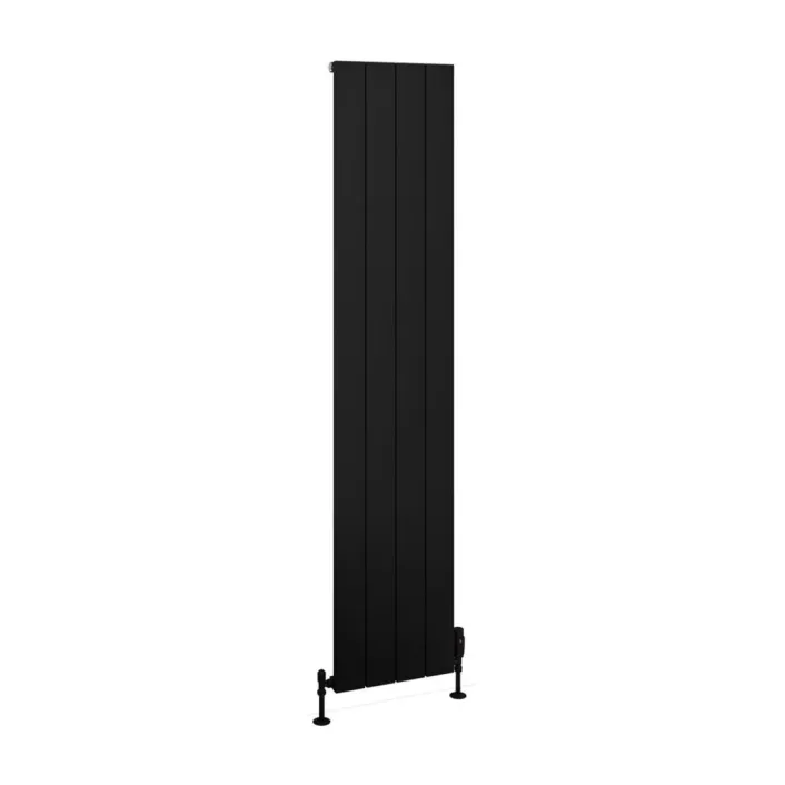 Eastbrook Rosano 1800 x 375 Aluminium Radiator Matt Black