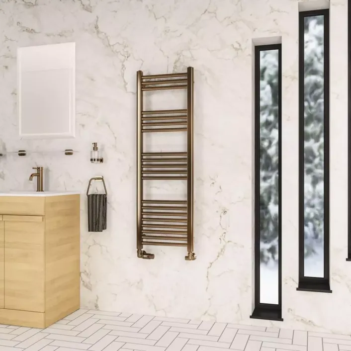 Eastbrook Wendover Straight Multirail 1200 x 400 Brushed Bronze