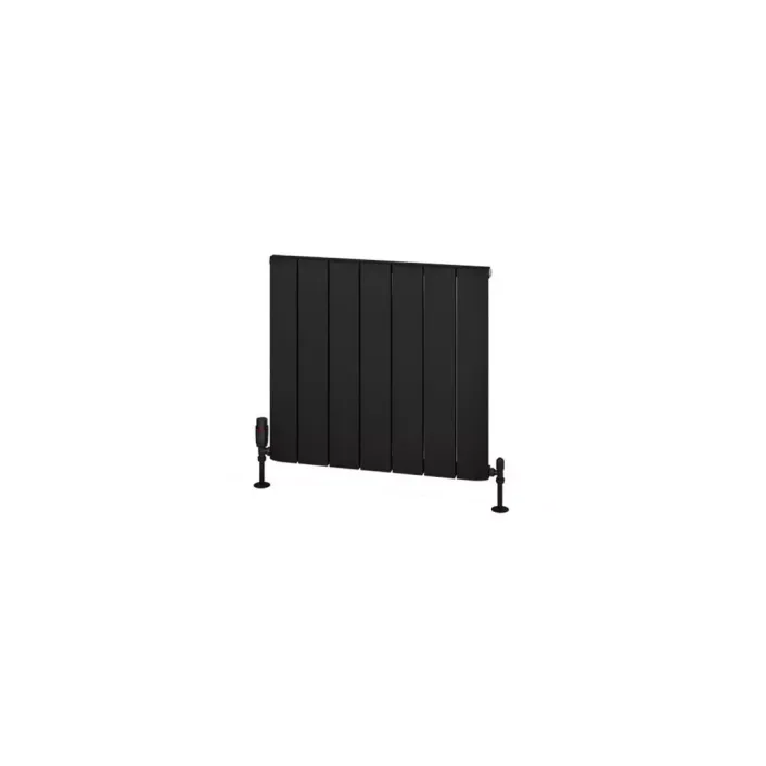 Eastbrook Withington 600 x 660 Aluminium Radiator Matt Black