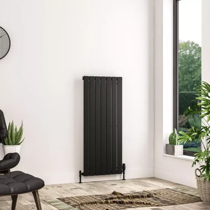 Eastbrook Addington II Radiator 1200 x 522 Type10 Matt Black