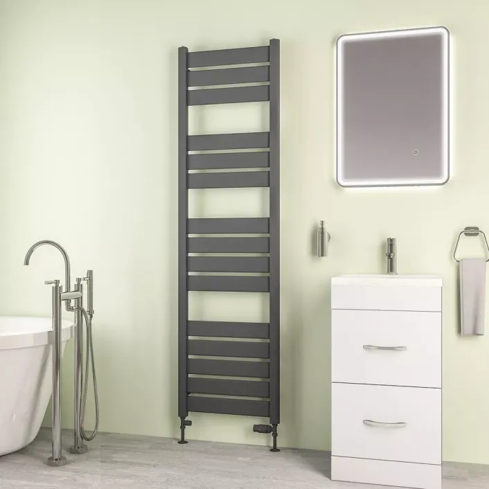 Eastbrook Santero 1800 x 500mm Towel Rail Matt Anthracite