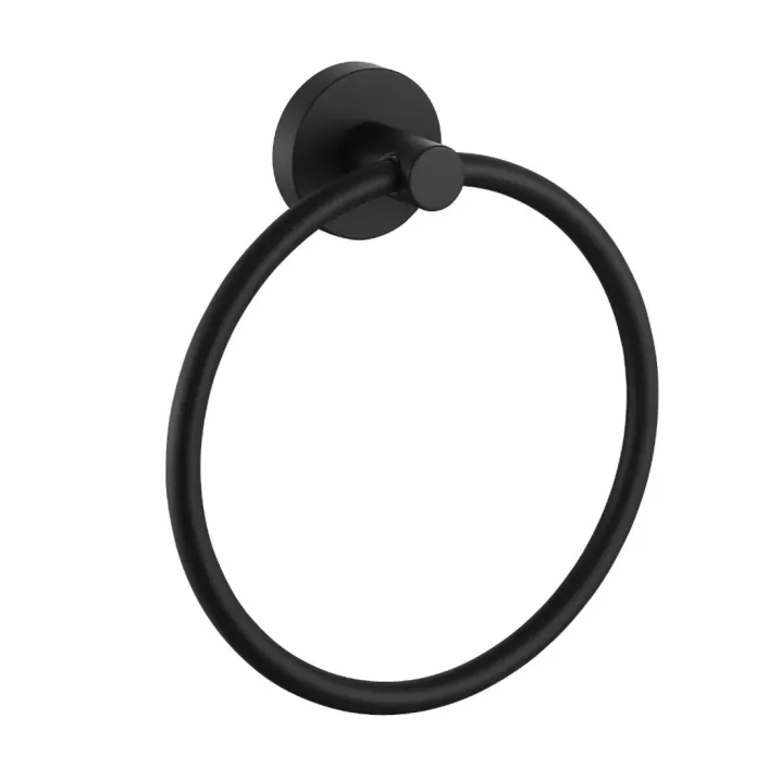 Eastbrook Genoa Metal Towel Ring - Matt Black