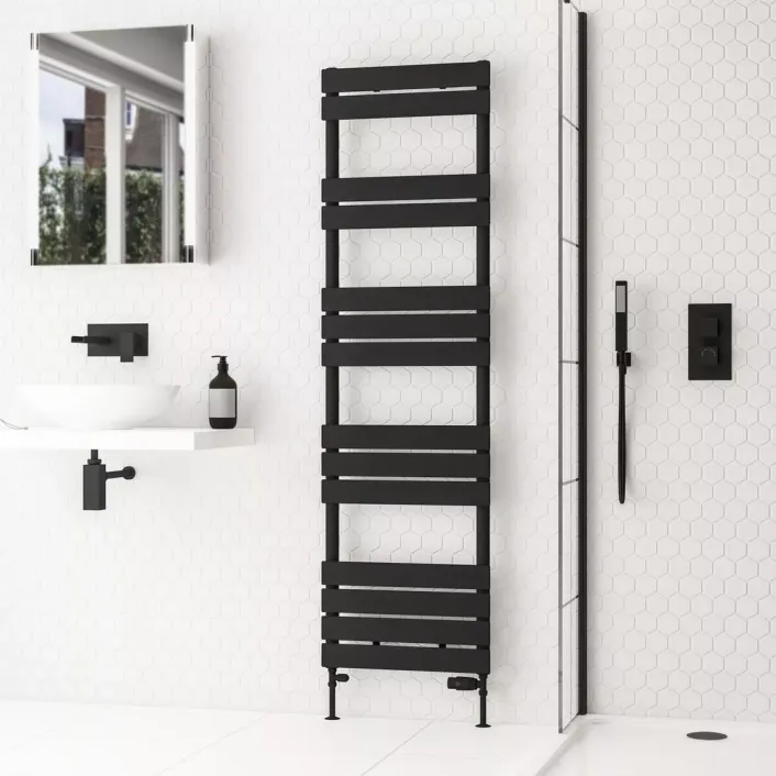 Eastbrook Addington II Towel Rail 1750 x 500 Type10 Matt Black