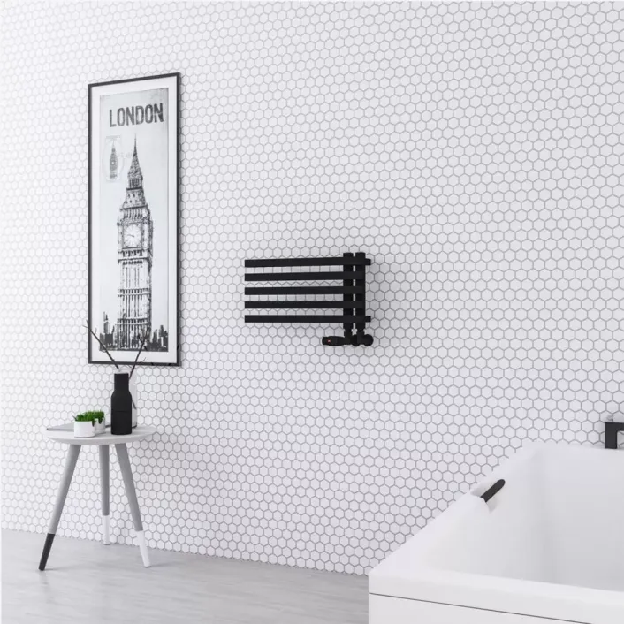 Eastbrook Reinbach 290 x 500mm Towel Rail Matt Black