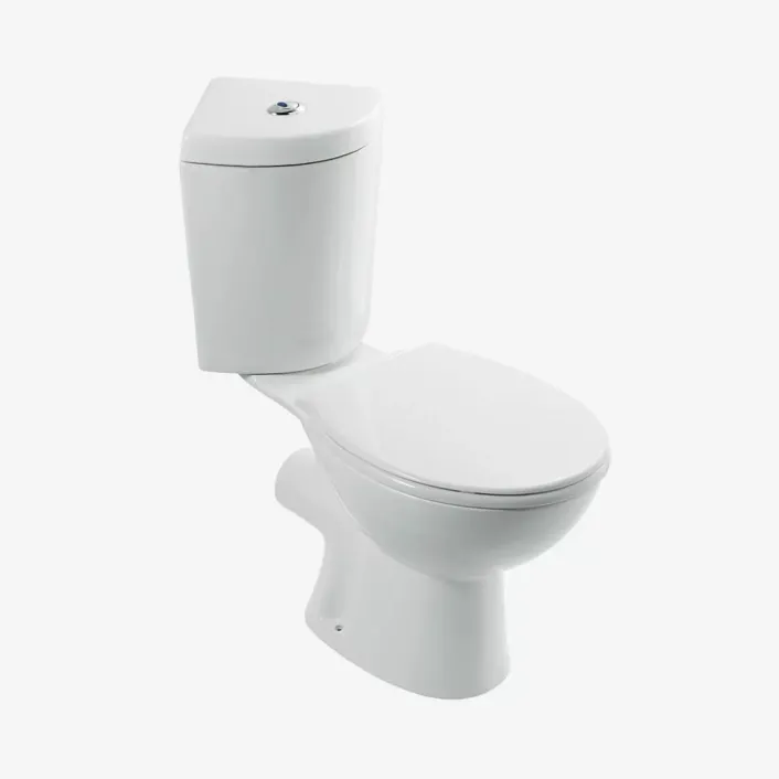 Eastbrook Loire Corner Cistern with Fittings - White