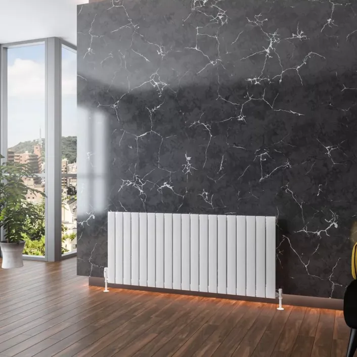 Eastbrook Addington Aluminium 600 x 1402 Radiator Type10 Gloss White