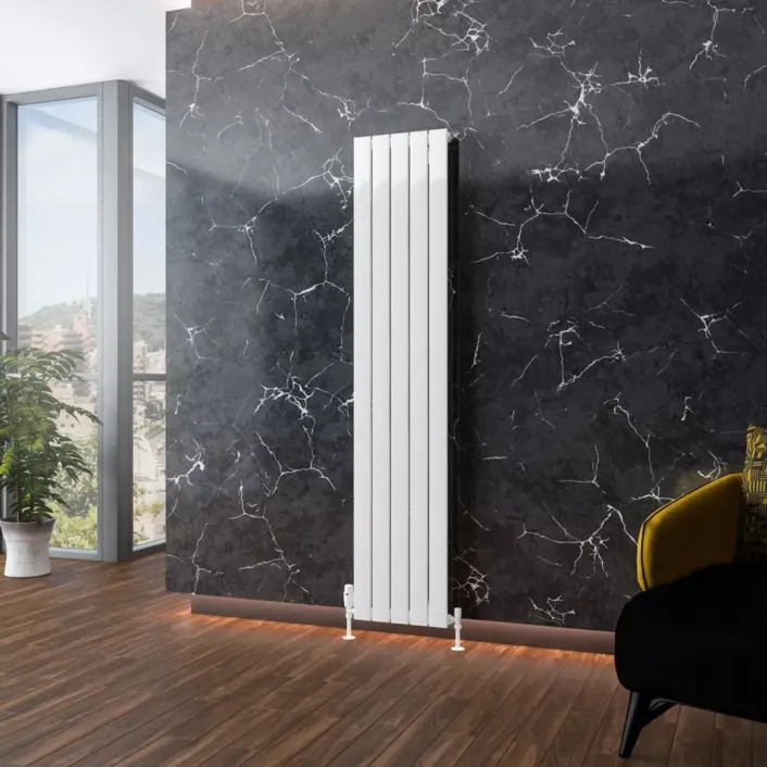 Eastbrook Addington Aluminium 1800 x 366 Radiator Type10 Gloss White