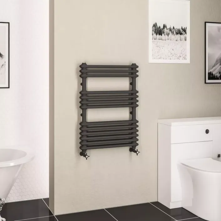 Eastbrook Imperia 2 Column Multirail 832 x 600mm Matt Anthracite
