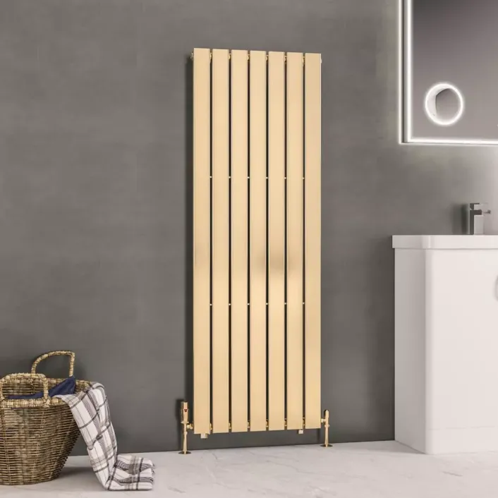 Eastbrook Warrington 1500 x 528 Radiator Type10 Brushed Brass