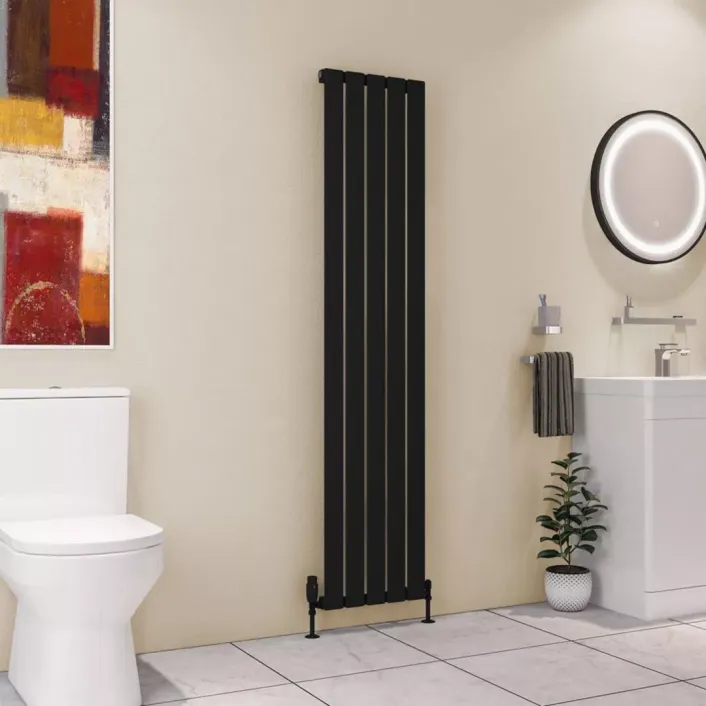 Eastbrook Deddington 1800 x 390 Radiator Matt Black