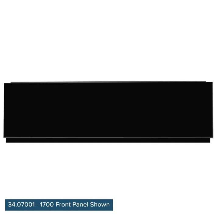 Eastbrook Diamante 800 End Panel 800x450-575mm - Black High Gloss