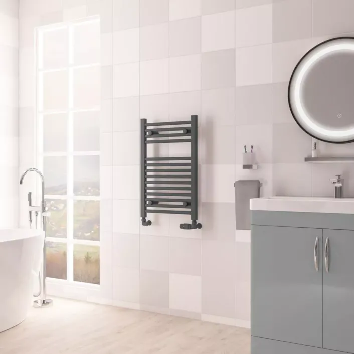 Eastbrook Biava Multirail HV Straight 688 x 450mm Matt Anthracite
