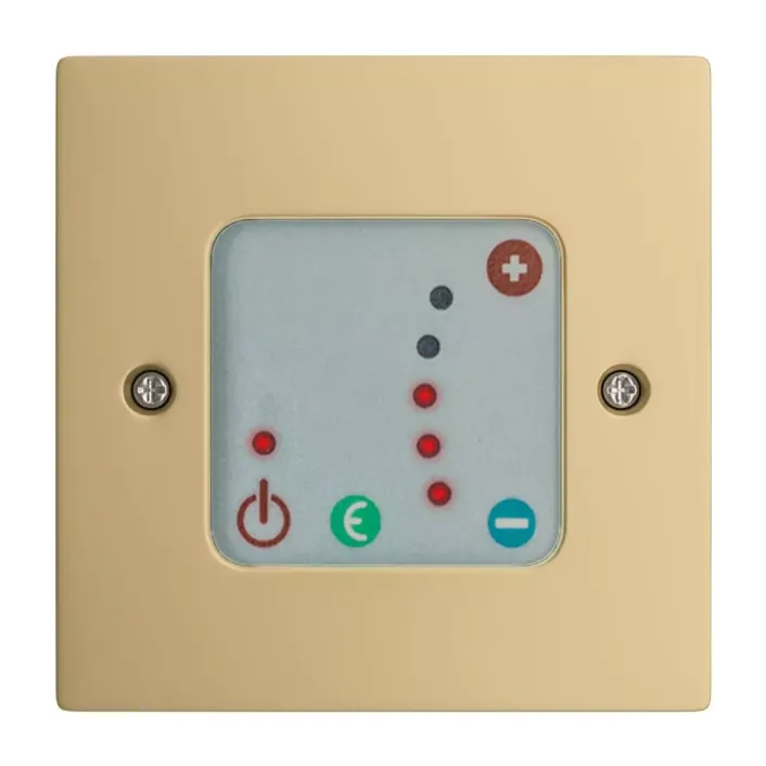 Eastbrook Crafton II Temperature Control Panel Brass Effect