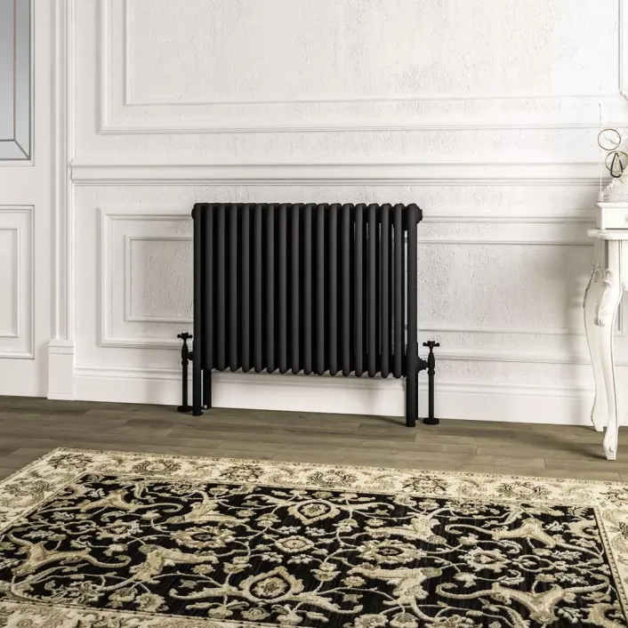 Eastbrook Imperia 4 Column Radiator 600 x 830mm Matt Black