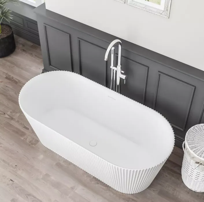 Eastbrook Sandford 1600x740x580mm (440mm Depth) Freestanding Bath - White