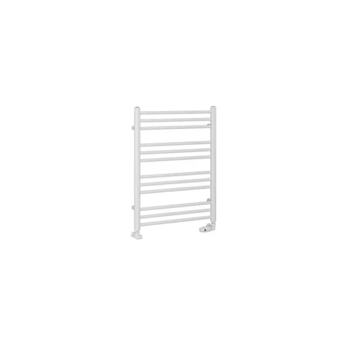 Eastbrook Corinium Round 800 x 600 Towel Rail Gloss White
