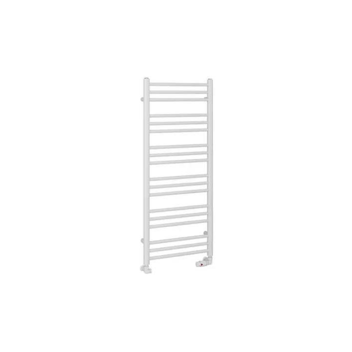 Eastbrook Corinium Round 1200 x 500 Towel Rail Gloss White