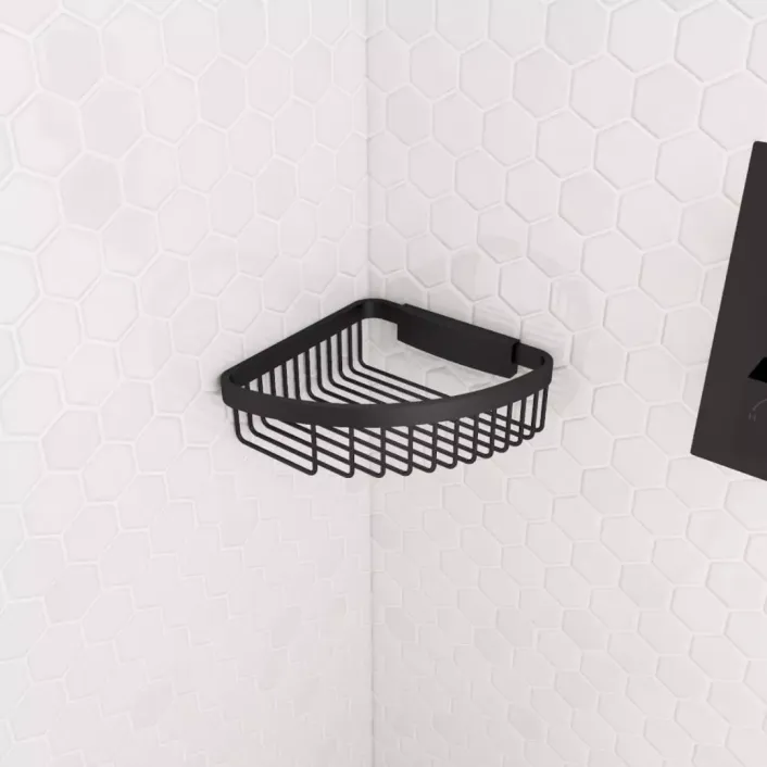 Eastbrook Removable Corner Basket - Matt Black