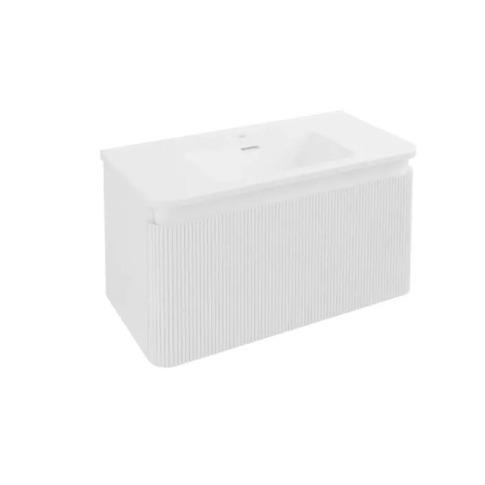 Eastbrook Belice 80cm Wall Hung Vanity Unit - High Gloss White