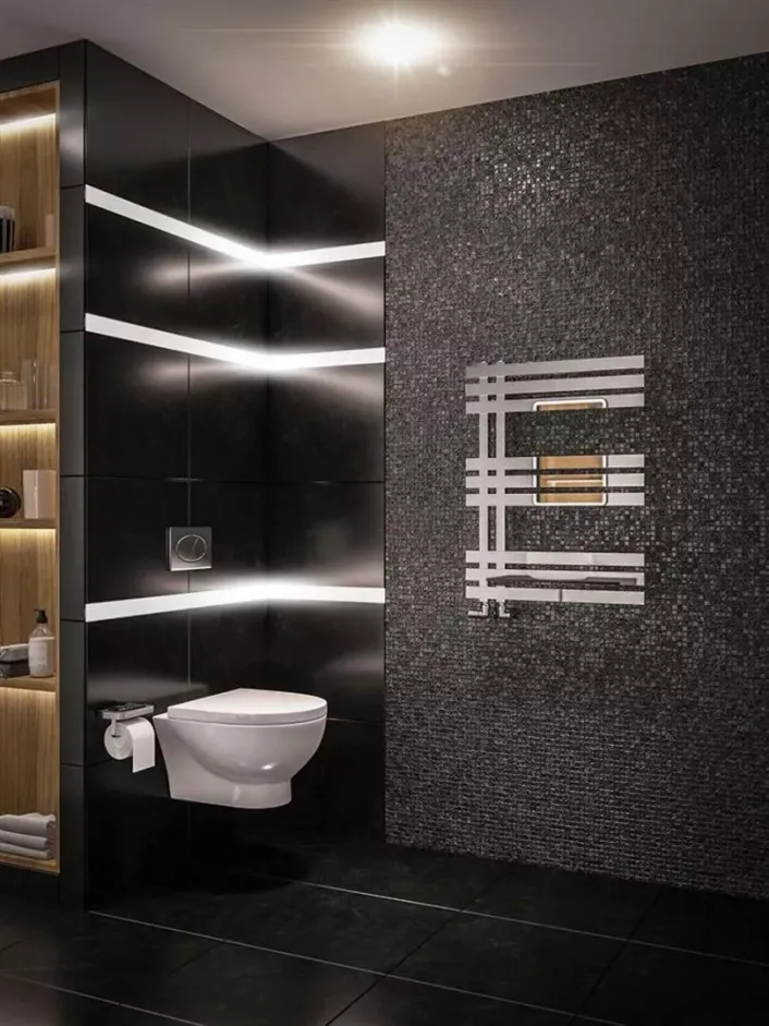 Eastbrook Hurley 800 x 600 Towel Rail Chrome
