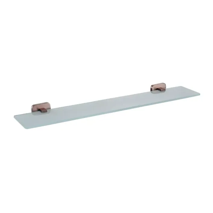 Eastbrook Asti Glass Shelf - Brushed Bronze