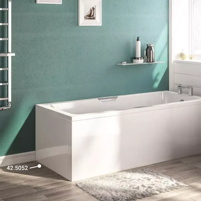 Eastbrook Portland Low Level End Panel 5mm 700x430mm - White
