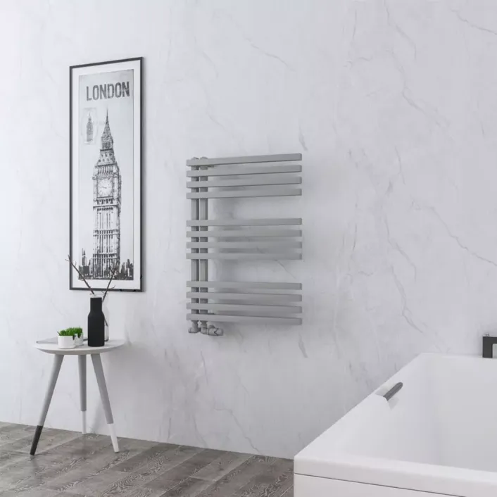 Eastbrook Reinbach 800 x 600mm Towel Rail Matt Grey