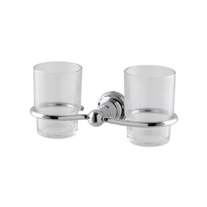Eastbrook Rockingham Double Tumbler Holder - Chrome