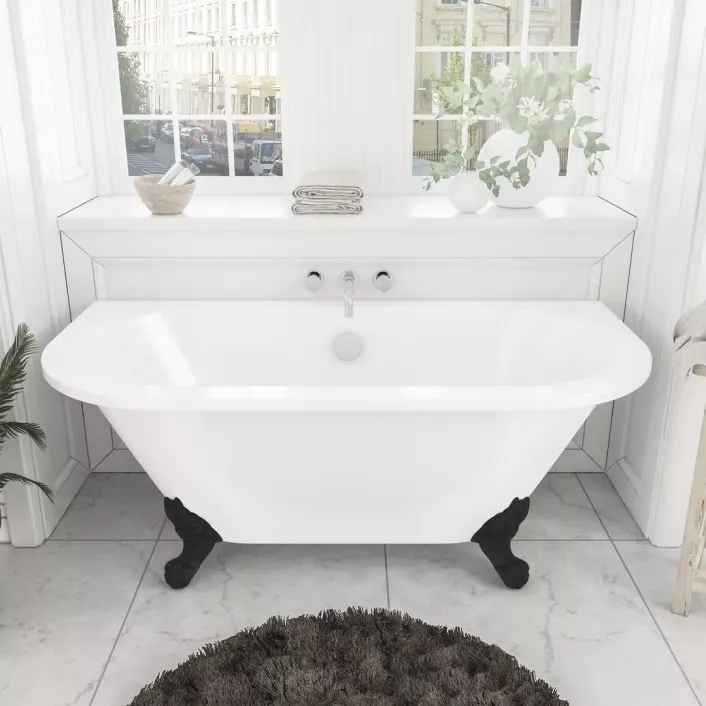 Eastbrook Mortlake 1500 x 740 x 610mm (435mm Depth) Freestanding Bath - White