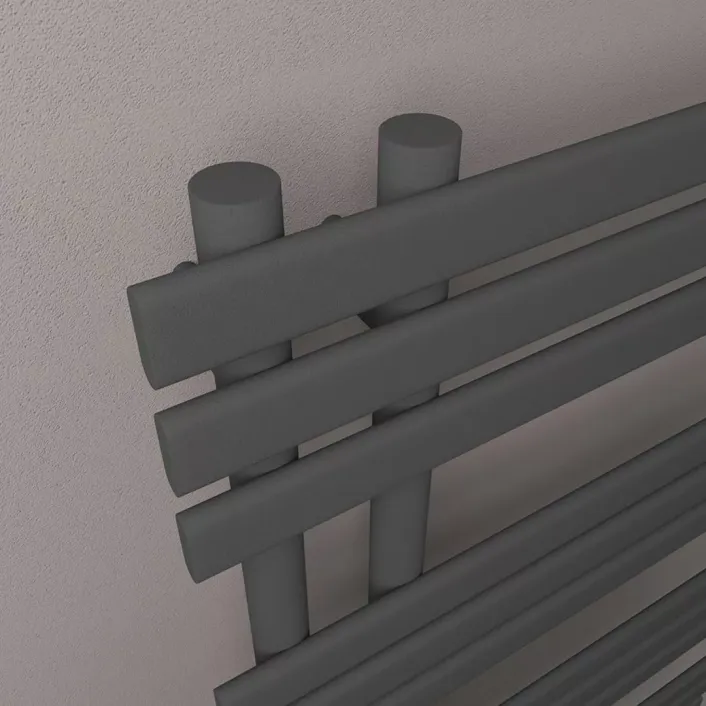 Eastbrook Loddon Dry Element Towel Rail 1200 x 500 Matt Anthracite