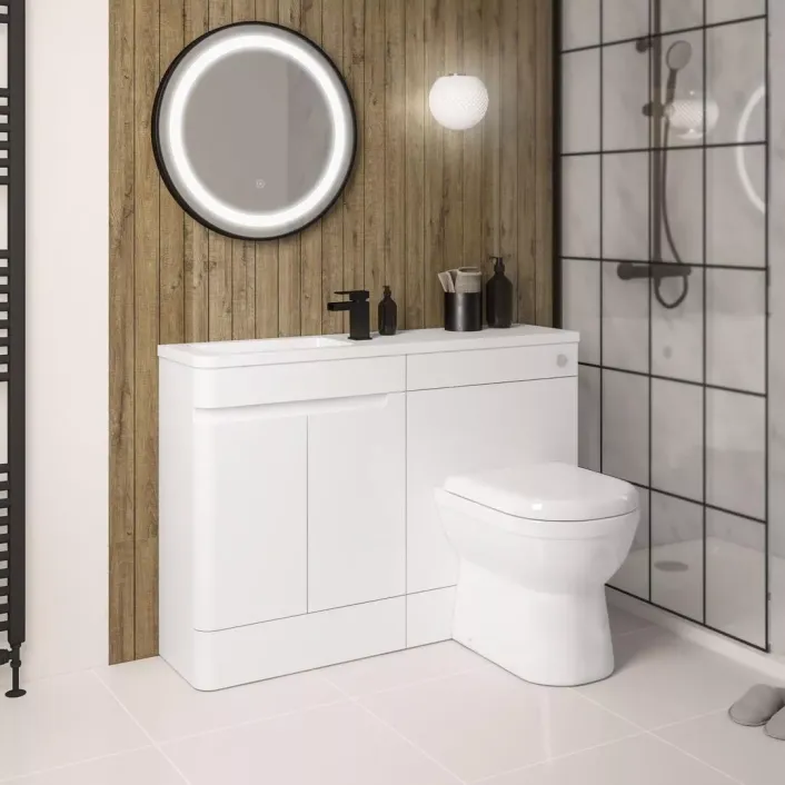Eastbrook Arda 50cm LH Door Base Unit High Gloss White