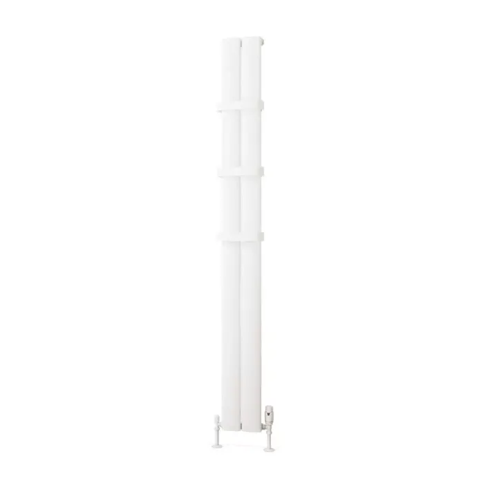 Eastbrook Malmesbury 1800 x 185 Aluminium Radiator Matt White