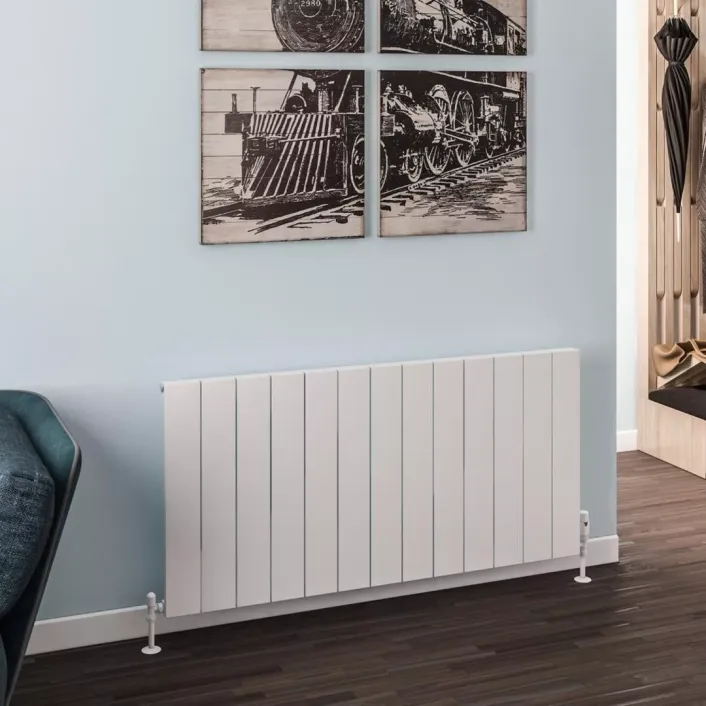 Eastbrook Rosano 600 x 1230 Aluminium Radiator Matt White