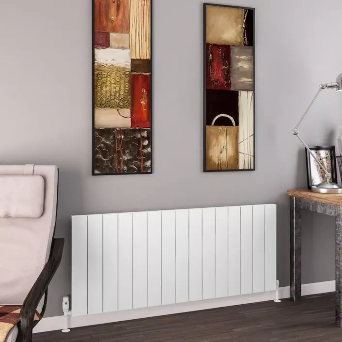 Eastbrook Charlton 600 x 1420 Aluminium Radiator Matt White