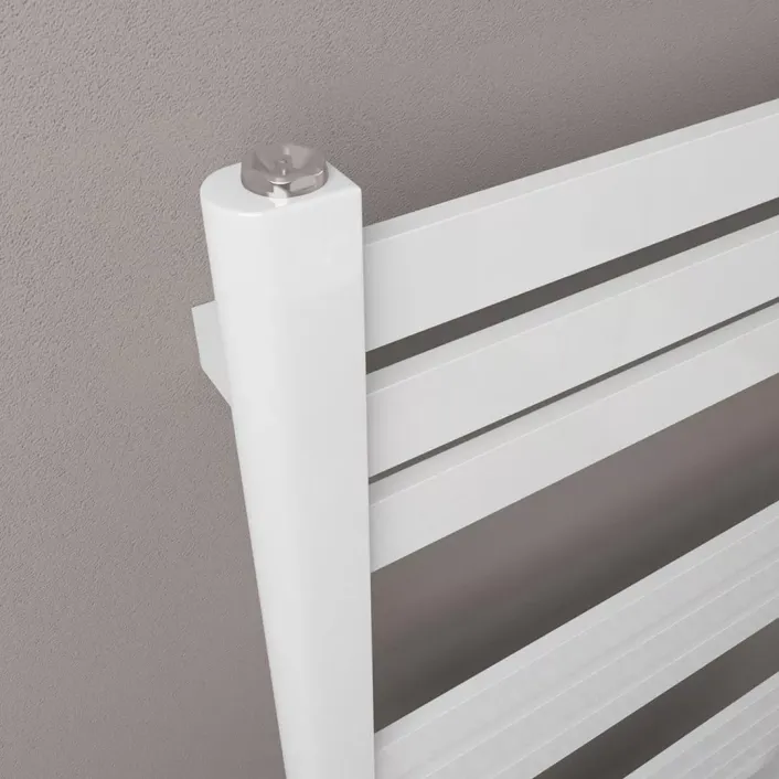 Eastbrook Defford 1200 x 500mm Towel Rail Gloss White