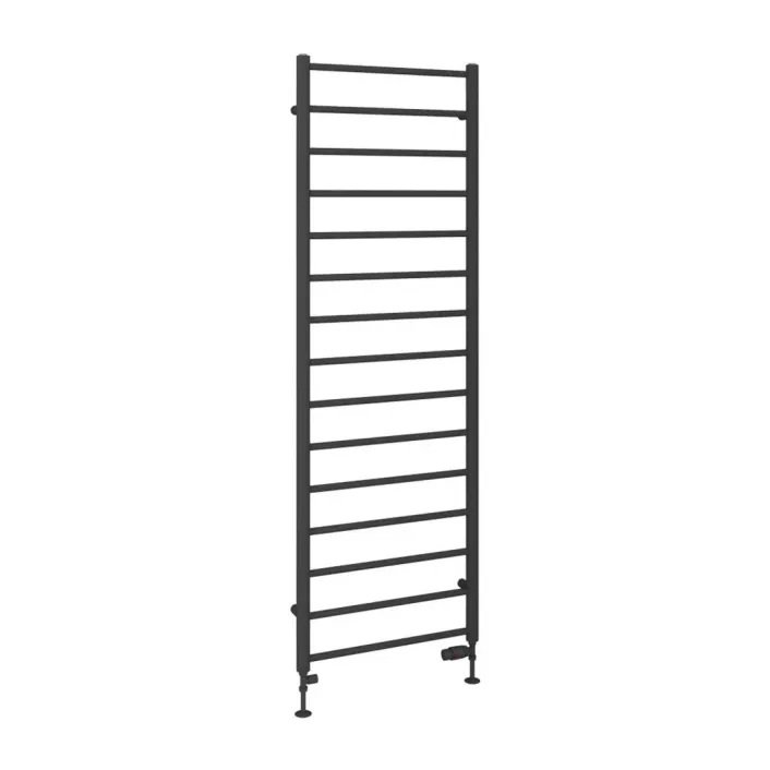 Eastbrook Tuscan Round 1800 x 600 Towel Rail Matt Anthracite