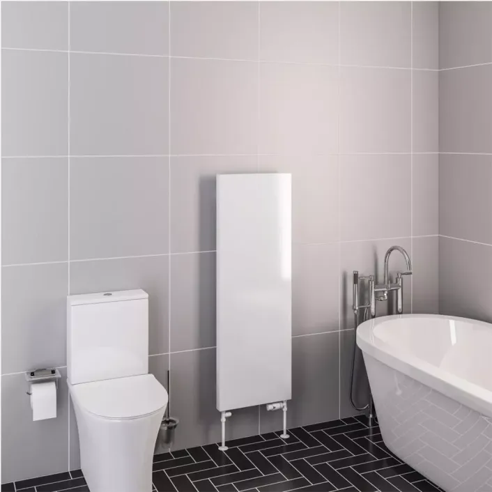 Eastbrook Wingrave 1200 x 410 Flat Panel Radiator Gloss White