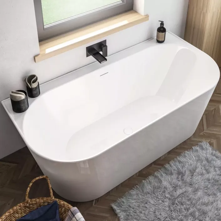 Eastbrook Brockland 1600 x 750 x 575mm (450mm Depth) Freestanding Bath - White