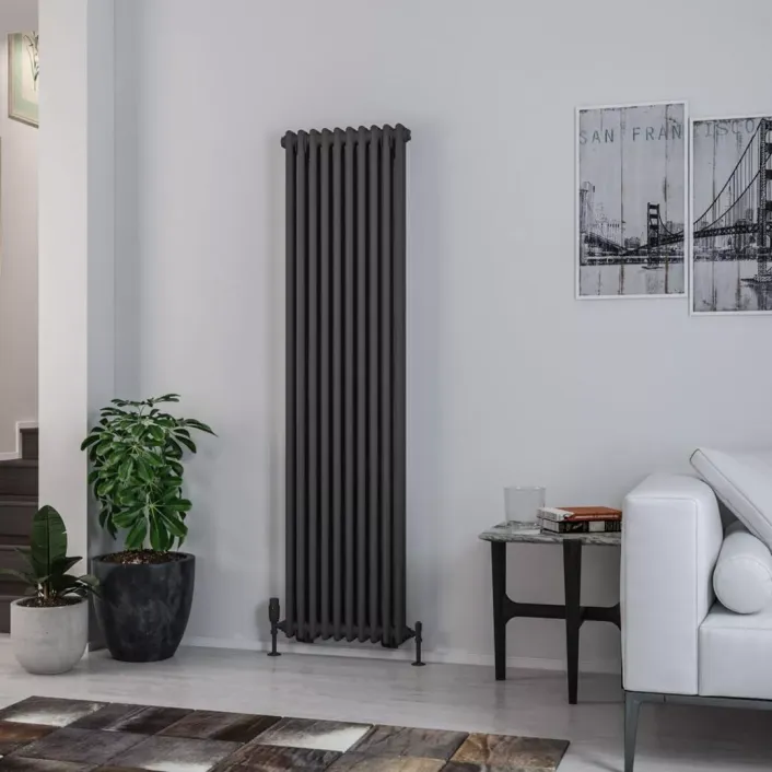 Eastbrook Rivassa 2 Column Rad. 1800x473mm Matt Anthracite